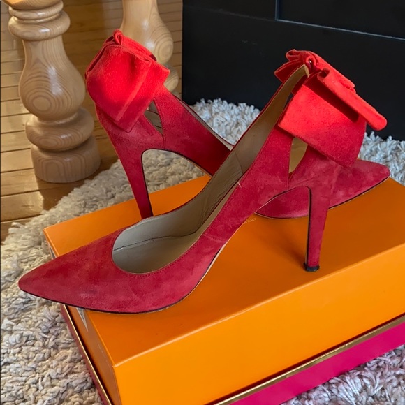 SAKS FIFTH AVENUE Red pumps  size 8 - Picture 12 of 12